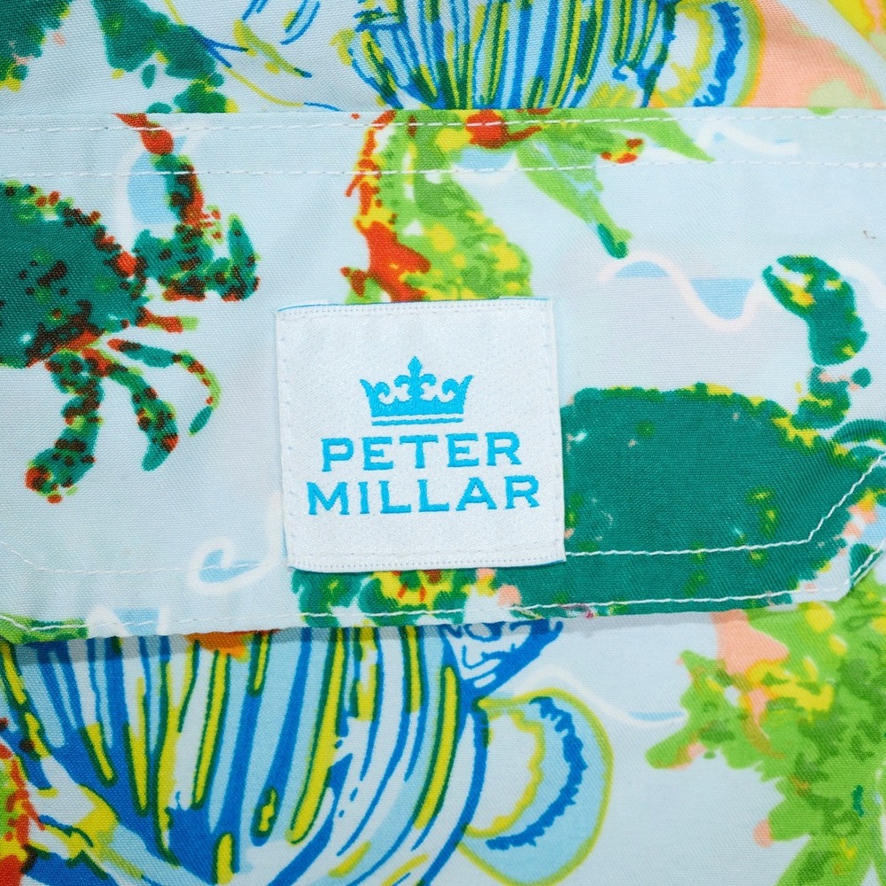 Peter Millar Mens Aquatic Print Swim Trunks Blue Clownfish‎ Seahorse MS 13P07 - Picture 5 of 10